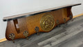 French Antique Coat Rack 6 Hooks Wall Shelf Carved Wood Coat Hanger LOT 22763