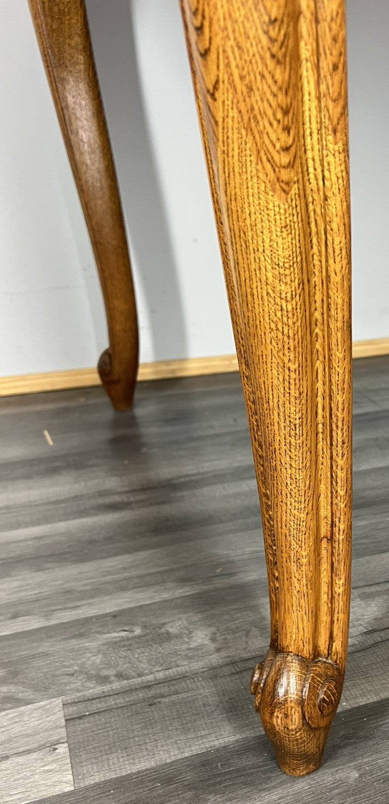 Dining Table Vintage French Louis XVI Carved Oak Extendable Table LOT 45818