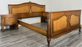 Bed Vintage French Louis XVI Double Bed Frame With Bedside tables    LOT 46261