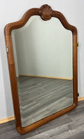 Vintage French Style Carved Wall Mirror Ornate Oak Wall Frame LOT 47750
