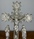 Crucifix Vintage French Style Metal Religious Altar Cross Figurines LOT 46674