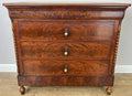 Chest of Drawers Antique French Burr Walnut 4 Drawers Carved Cabinet LOT 62671