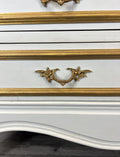 Chest of Drawers Vintage French Shabby Chic 3 Drawers Carved Cabinet LOT 45554