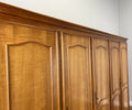 Wardrobe Vintage French Louis XVI Style Five Door Carved Armoire LOT 49858