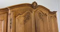 Wardrobe Vintage French Louis XVI Style Oak Four Door Carved Armoire LOT 63983