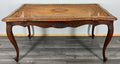 Coffee Table Vintage French Louis XV Cane Top Oak Carved Table LOT 38613
