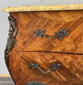 Chest of Drawers Antique French Bombe Walnut Marble Top Carved Cabinet LOT 47066