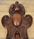 Pediment Antique French Style Walnut Hand Carved Decorative Crest LOT 61781