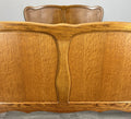 Bed Vintage French Louis XVI Double Bed Frame Oak Carved Headboard LOT 45902