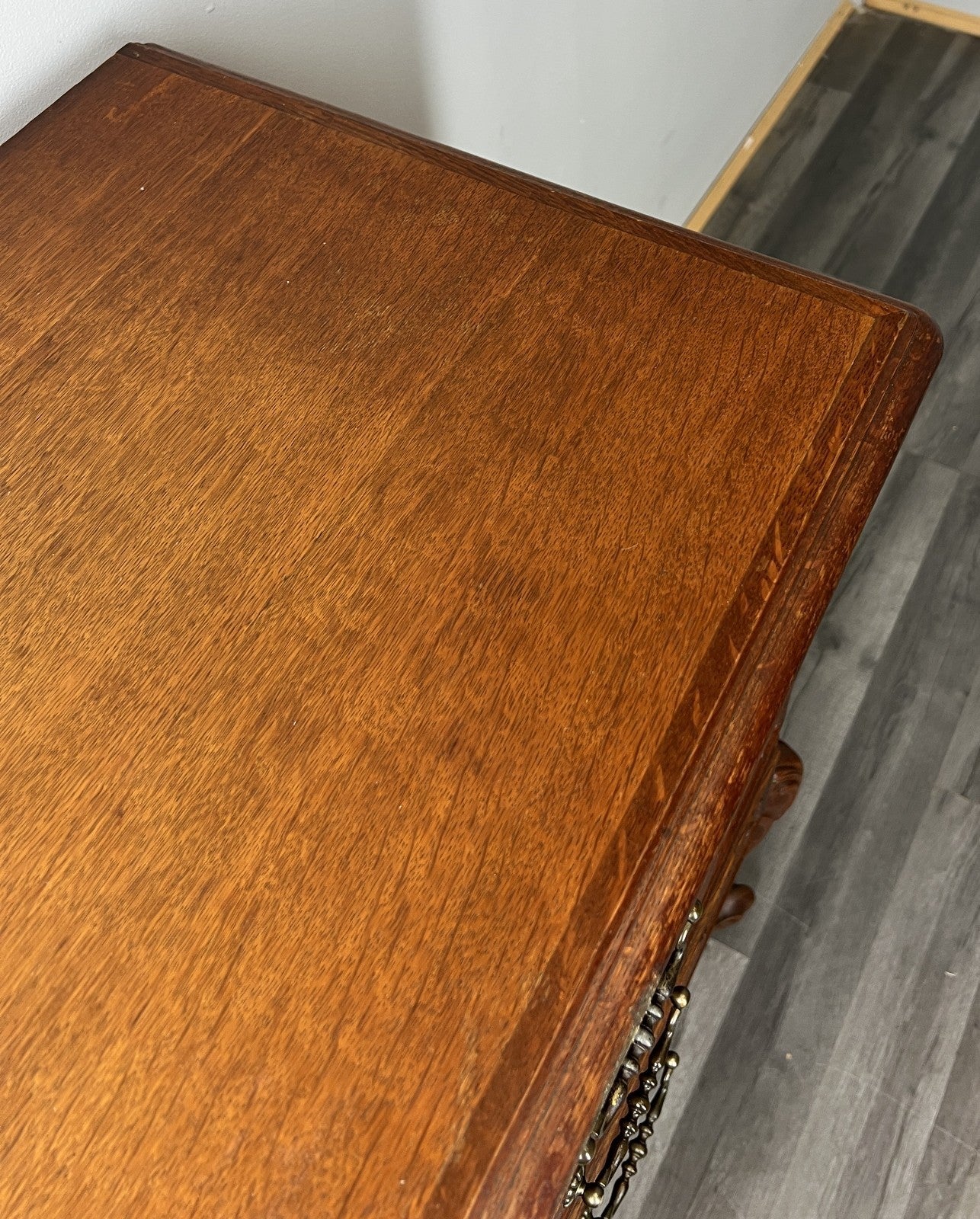 Chest of Drawers Vintage French Louis XVI Oak Carved 3 Drawer Cabinet LOT 439514