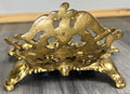 Inkwell Set Vintage French Brass Ornate Desk Accessory LOT 46889