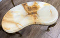 Nested Tables Vintage French Marble Onyx Brass Tables Set LOT 497011