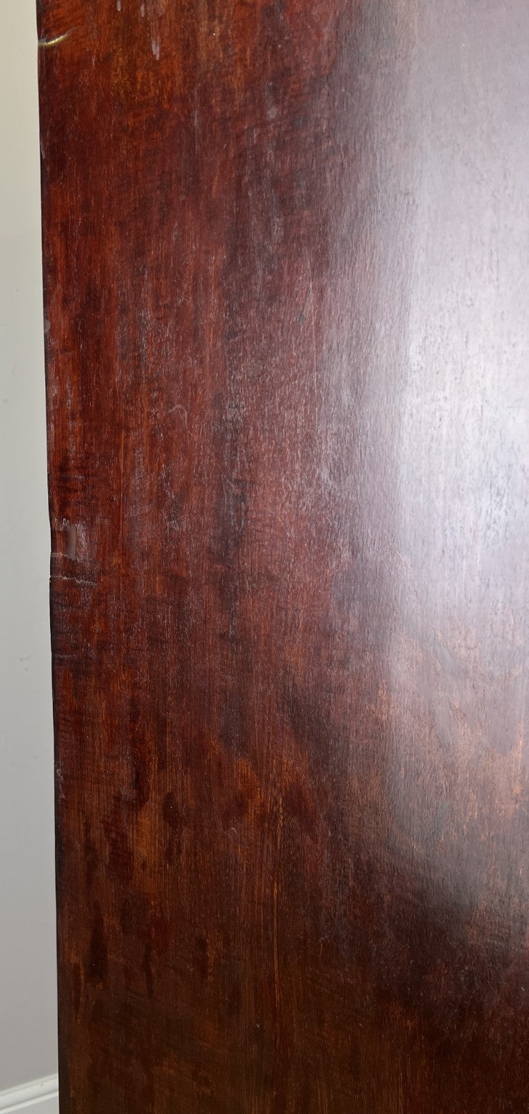 Wardrobe Antique French Style Walnut Mirrored Two Door Carved Armoire LOT 6538