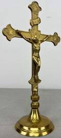 Crucifix Vintage French Style Jesus Christ Standing Religious Cross LOT 64271