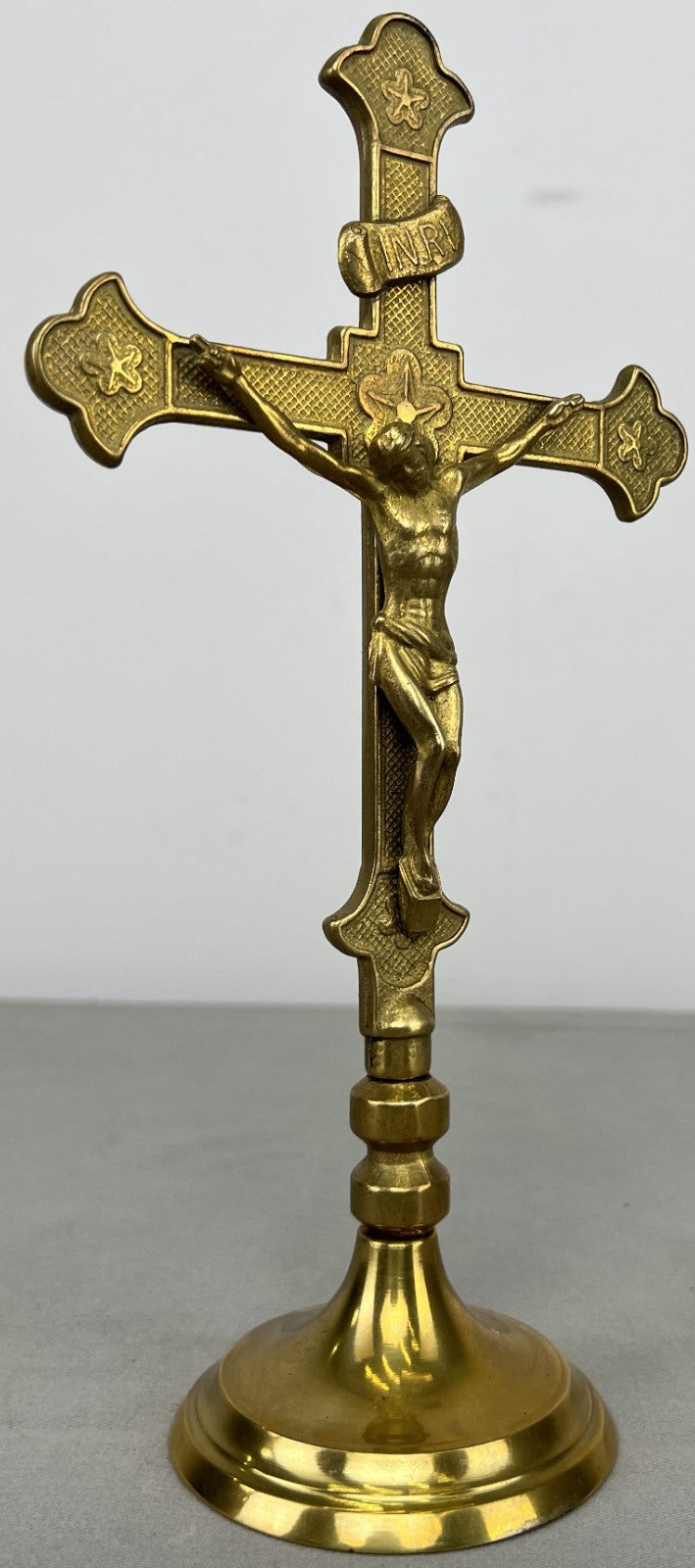 Crucifix Vintage French Style Jesus Christ Standing Religious Cross LOT 64271