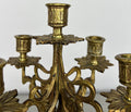 Pair of Candelabras Vintage French Style Ornate 5 Arm Candle Holders LOT 6475