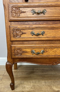 Secretaire Writing Desk Vintage French Style Oak Rare Bureaux Cabinet LOT 60916
