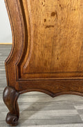Bed Vintage French Louis XVI King Size Bed Frame Oak Carved Headboard LOT 46235