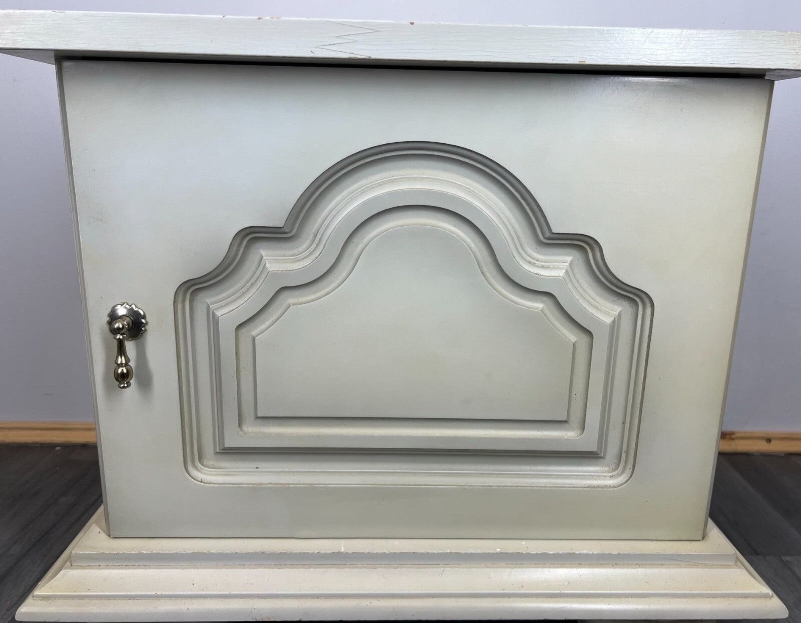 Pair of Bedside Tables Antique French Shabby Chic Style Carved Cabinets LOT 28995
