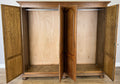 Wardrobe Vintage French Style Oak Four Door Carved Armoire Cabinet LOT 61587