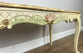Coffee Table Vintage Shabby Chic Louis XVI Marble Top Carved Table LOT 62789