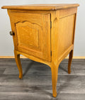 Bedside Table Vintage French Louis XVI Style Oak Cabinet Nightstand LOT 37282