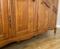 Wardrobe Vintage French Louis XVI Style Four Door Oak Carved Armoire LOT 60808