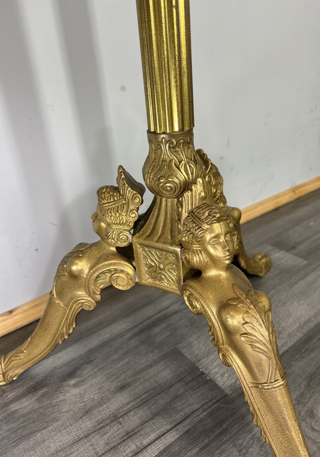 Coat Stand Vintage French Style Brass Floor Coat Rack LOT 474214