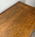 Cabinet Antique French Oak Carved Lion Mask Detail Cupboard with Key LOT 4053