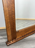 Antique French Style Carved Wall Mirror Oak Ornate Wall Frame LOT 45472
