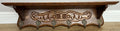 Coat Rack Vintage French Carved Oak Wall Mounted 6 Hooks Rack Hanger LOT 63681