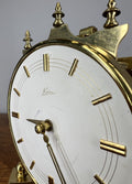 Clock Kern  Vintage Style Glass Dome Brass Anniversary Clock LOT 46767