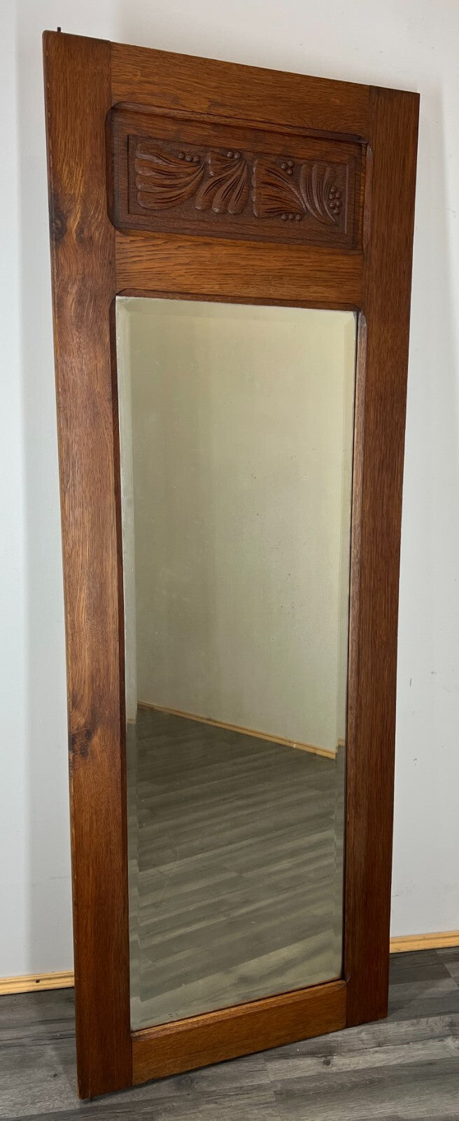 Mirror Antique French Style Wall Mirror Wood Carved Decorative Frame LOT 34521
