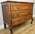 Chest of Drawers Vintage French Louis Oak 3 Drawers Carved Cabinet LOT 62702