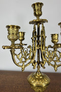 Candelabra Vintage French Style Ornate Five Arm Candle Holder LOT 47582