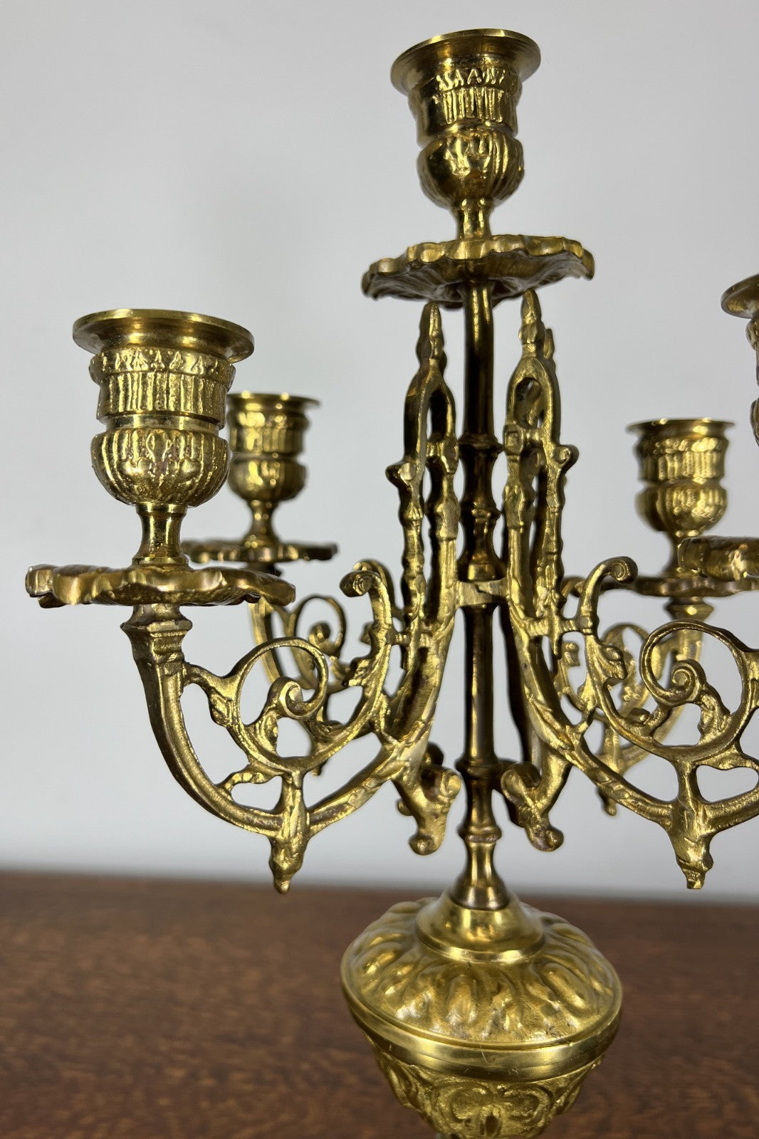 Candelabra Vintage French Style Ornate Five Arm Candle Holder LOT 47582