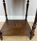 Bedside Table Antique French Style Marble Top Oak Cabinet Nightstand LOT 62468