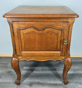 Bedside Table Vintage French Louis XVI Carved Oak Nightstand Cabinet LOT 45300