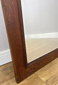Mirror Antique French Style Wall Mirror Oak Carved Decorative Frame LOT 61958