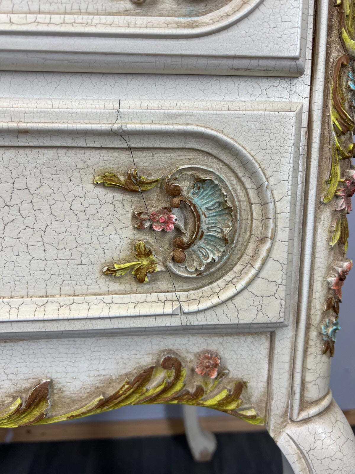 Chest of Drawers Vintage French Shabby Chic Louis XIV Sideboard Cabinet LOT 34675