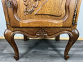 Pair of Bedside Tables Vintage French Louis  XVI Oak Carved Cabinets LOT 44405
