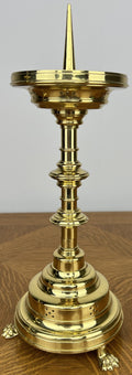 Pair of Candle Holders Vintage French Style Brass Gold Candlesticks LOT 60304
