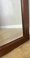 Mirror Antique French Style Wall Mirror Walnut Carved Decorative Frame LOT 61876