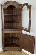 Bookcase Vintage French Style Oak Display Cabinet Carved Sideboard LOT 62629
