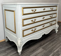 Chest of Drawers Vintage French Shabby Chic 3 Drawers Carved Cabinet LOT 45558