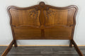 Bed Vintage French Louis XVI King Size Bed Frame Oak Carved Headboard LOT 46096