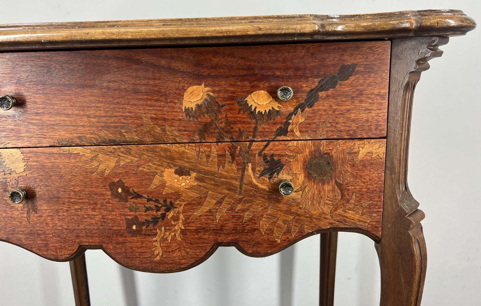 Cabinet Vintage French Louis XVI Style Oak Sideboard Carved Cupboard LOT 42905