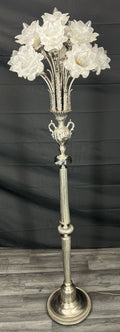 Floor Lamp Vintage French Style Standing Lamp Metal Floral Design LOT 48181