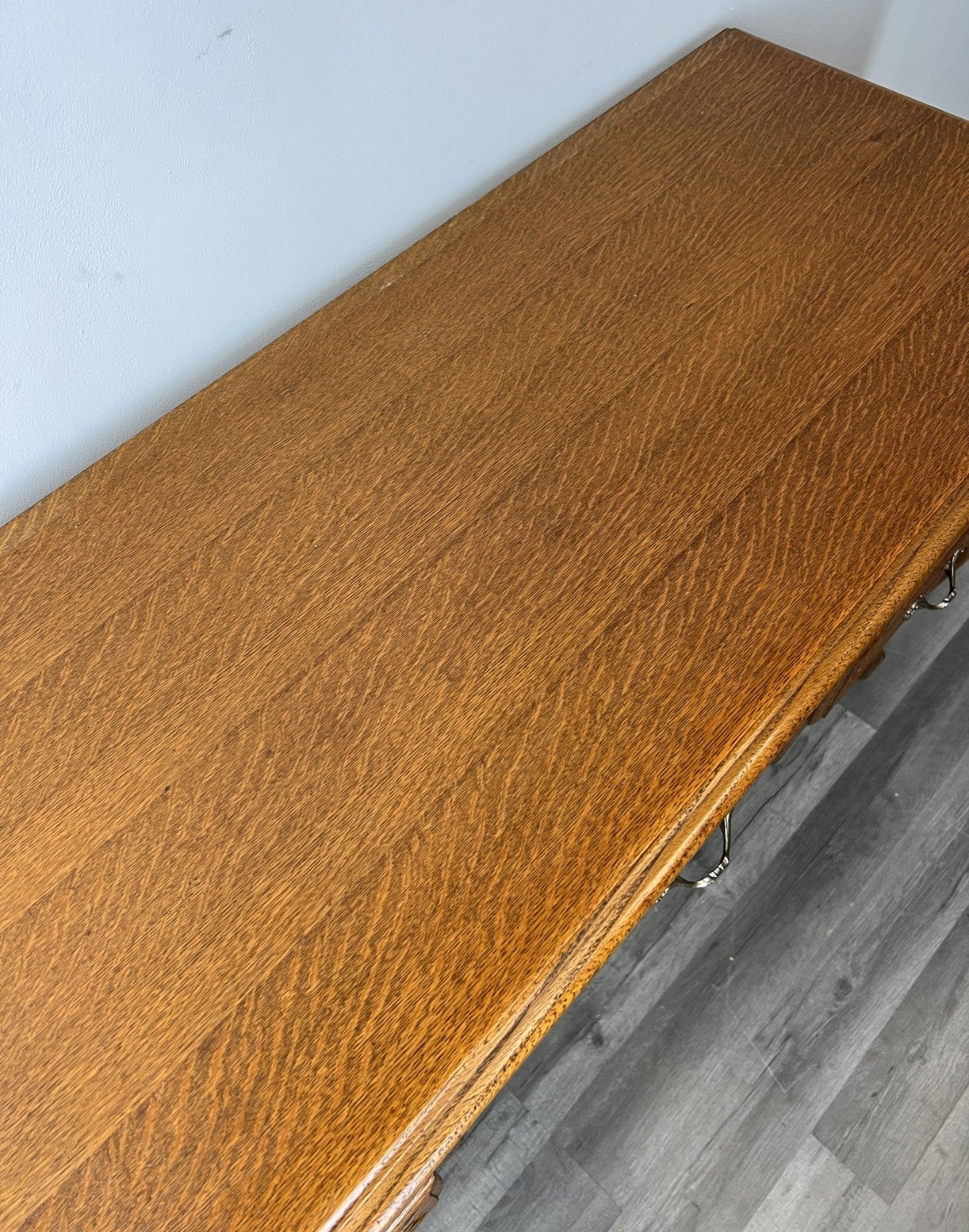 Cabinet Vintage French Louis XVI Style Oak Sideboard Carved Cupboard LOT 452310