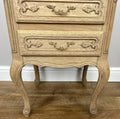 Pair of Bedside Tables Vintage French Louis Shabby Chic Oak  Cabinets LOT 49026